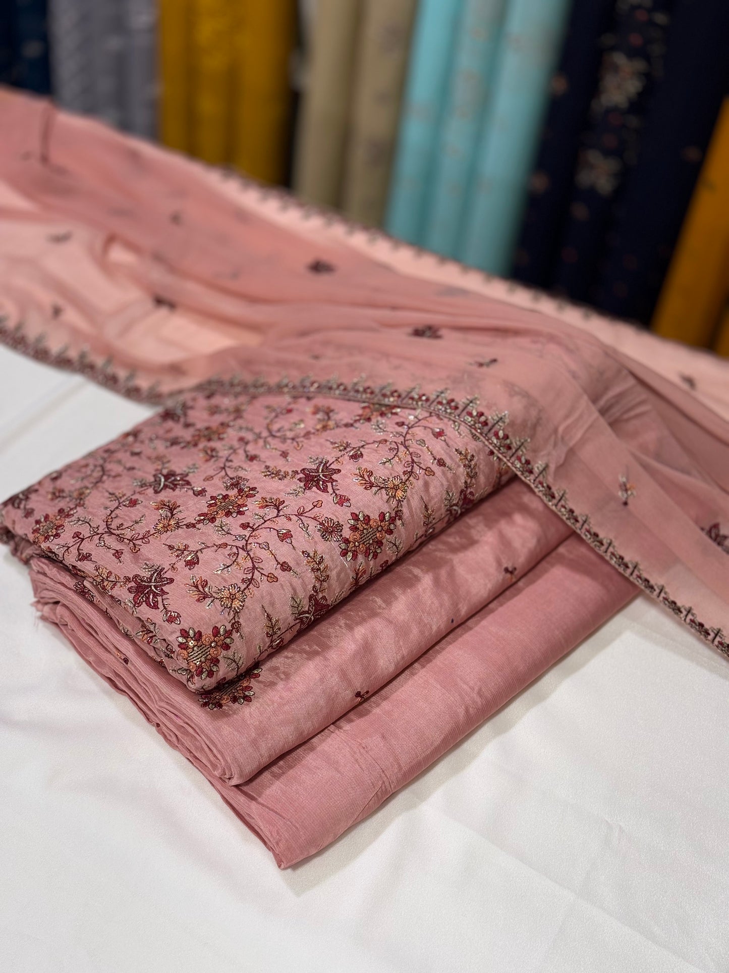 Row Silk 3Ps | Kashmiri Design
