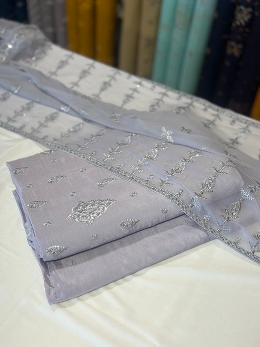 Row Silk 3Ps | Allover Light Buti
